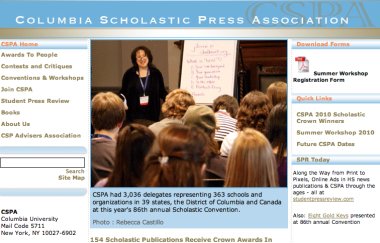 Columbia Scholastic Press Association Crown Award Winners 2010