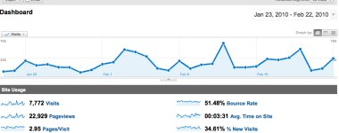 Google Analytics Screenshot from FHNtoday.com