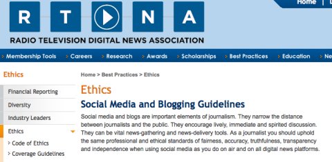 RTNDA Social Media Guidelines