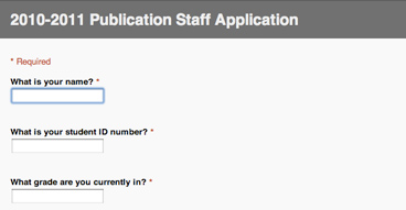 Staff application screenshot from FHNtoday.com