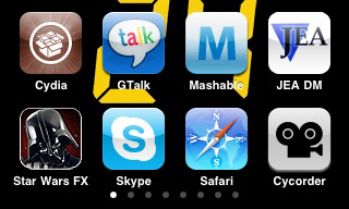 Screenshot of iphone/itouch icons